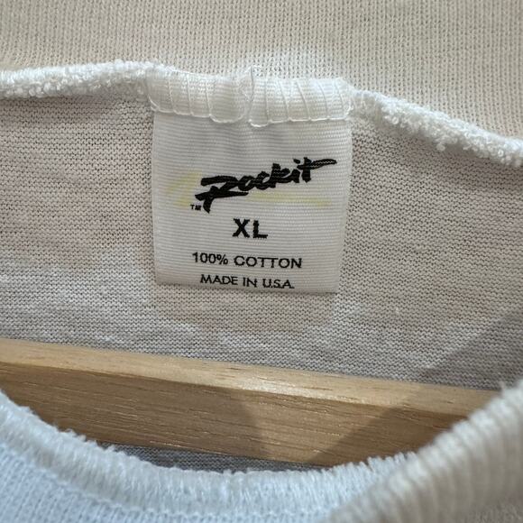 Vintage REM Reconstruction III 1985 Tour Tee Rare Authentic LS Rockit Medium - Picture 4 of 7